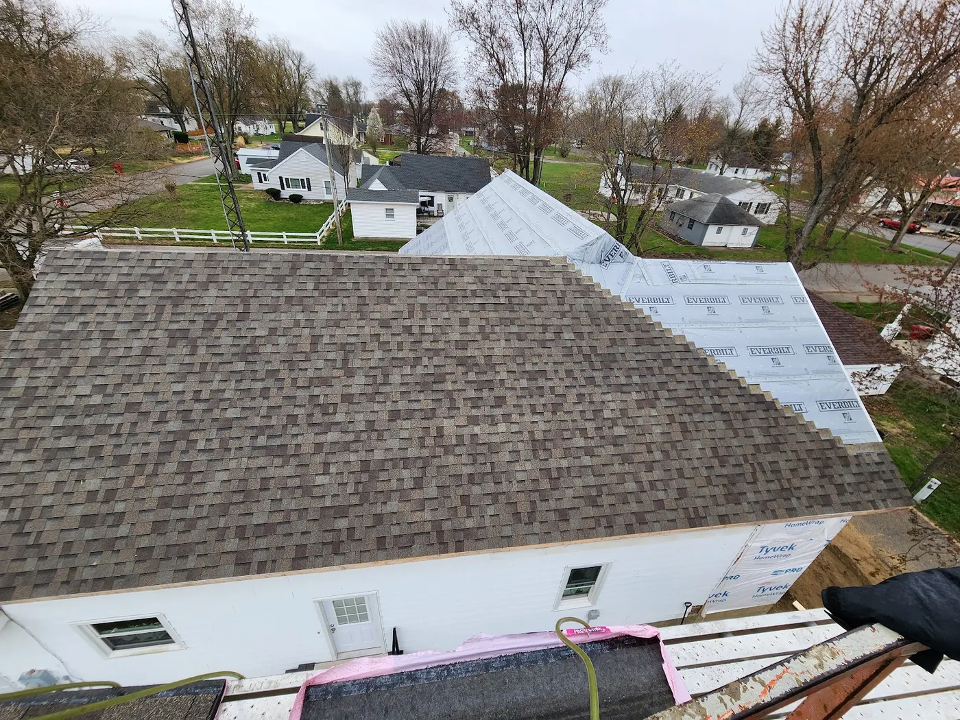 New shingle roof from above — Helpful Home Solutions