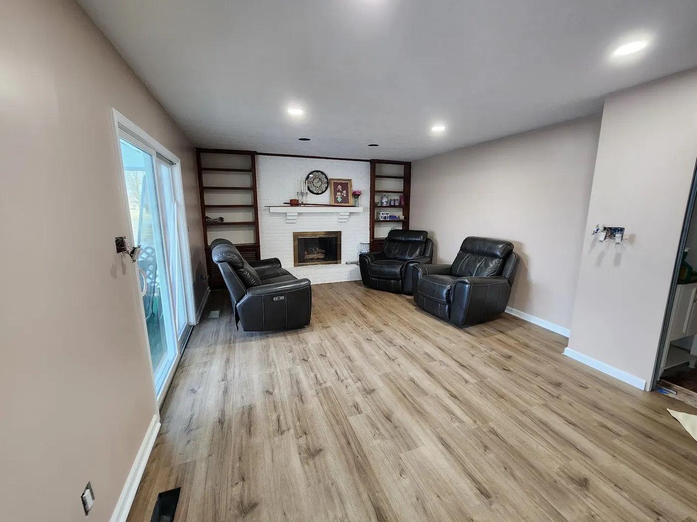 Living room remodel — fireplace wall — Helpful Home Solutions
