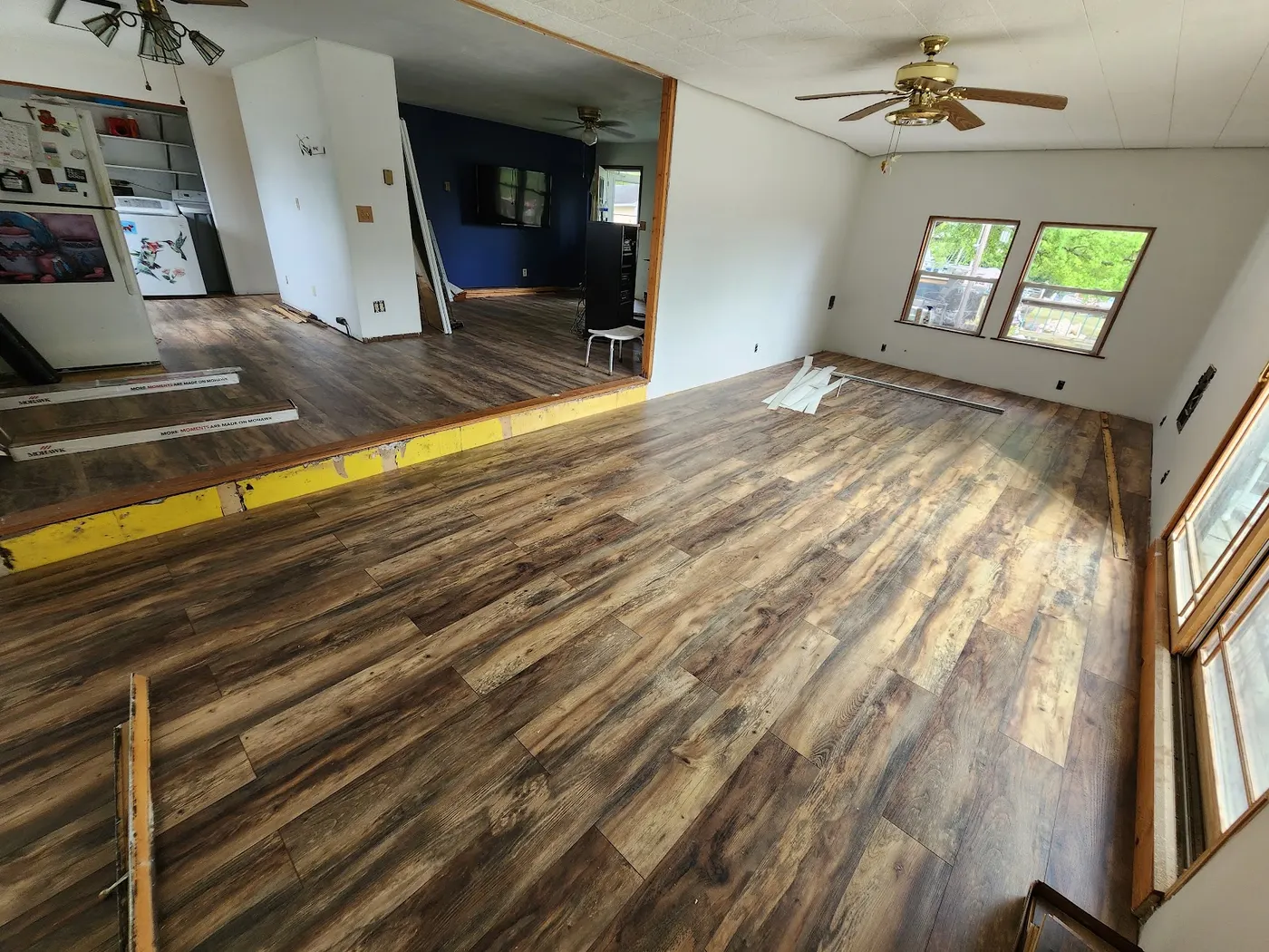 LVP flooring going in — Helpful Home Solutions