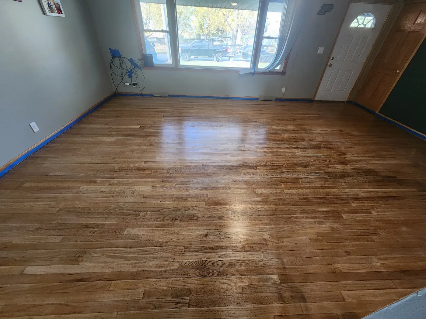Hardwood floor sanded and refinished — Helpful Home Solutions