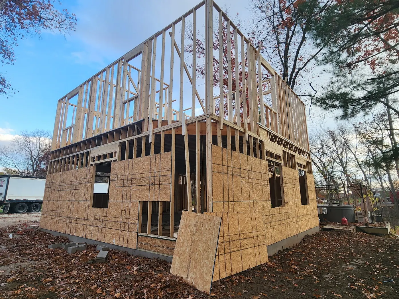 Two-story addition framed — Helpful Home Solutions