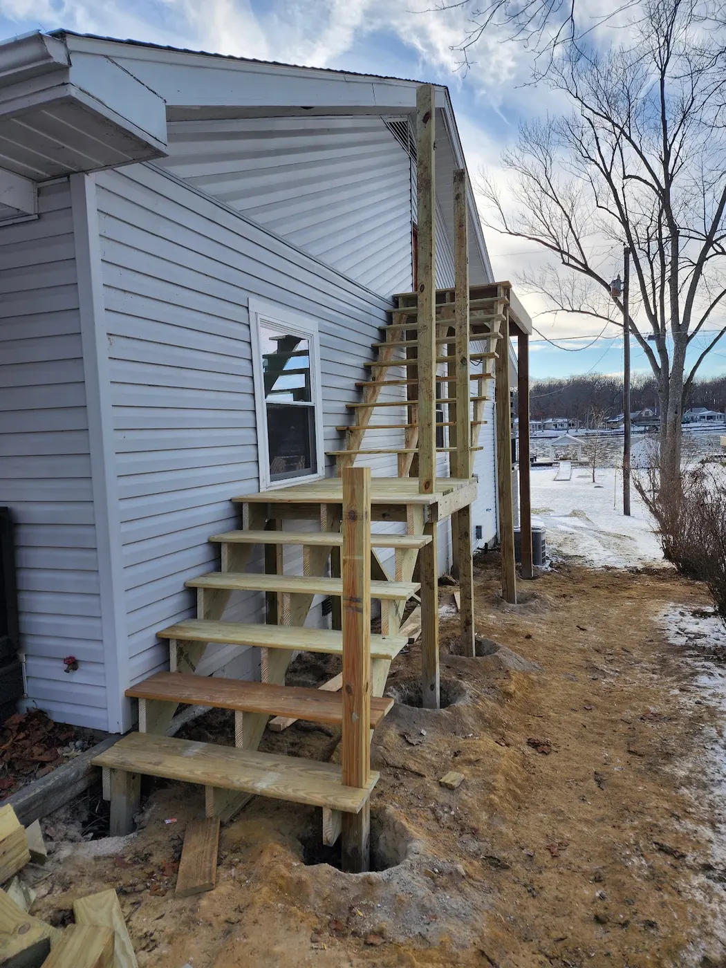 Lakeside stairs and landing — Helpful Home Solutions